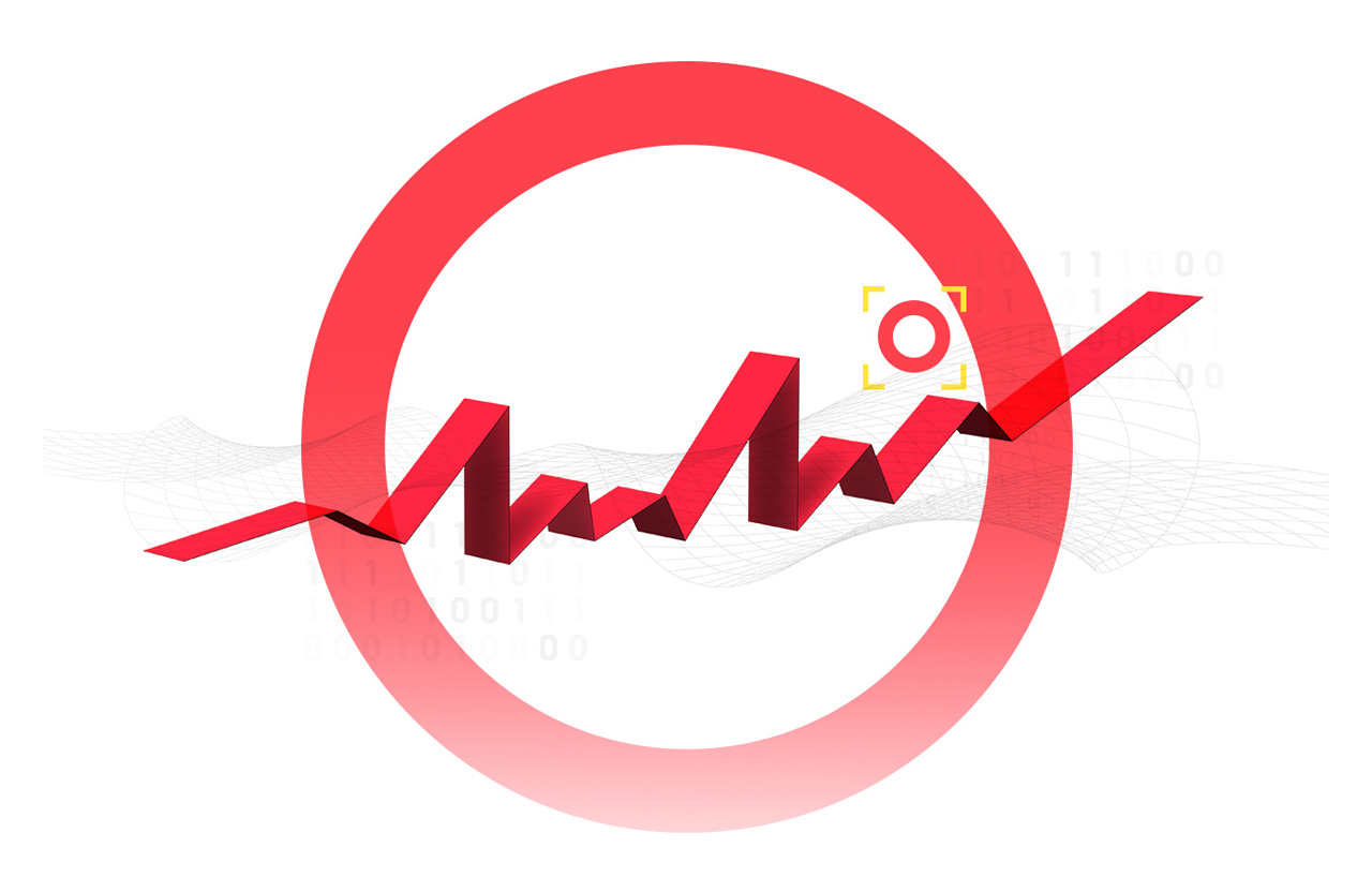 Abstract chart graphic representing growth and evolution