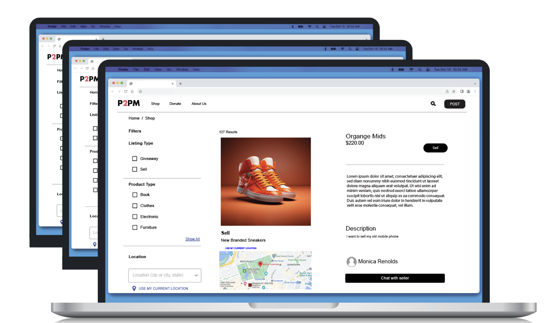 Example of built-in categorization and brand customization.