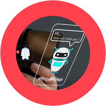 a smiling chatbot symbolizing Generative AI (GenAI).