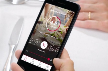 cellphone showing amplifon app