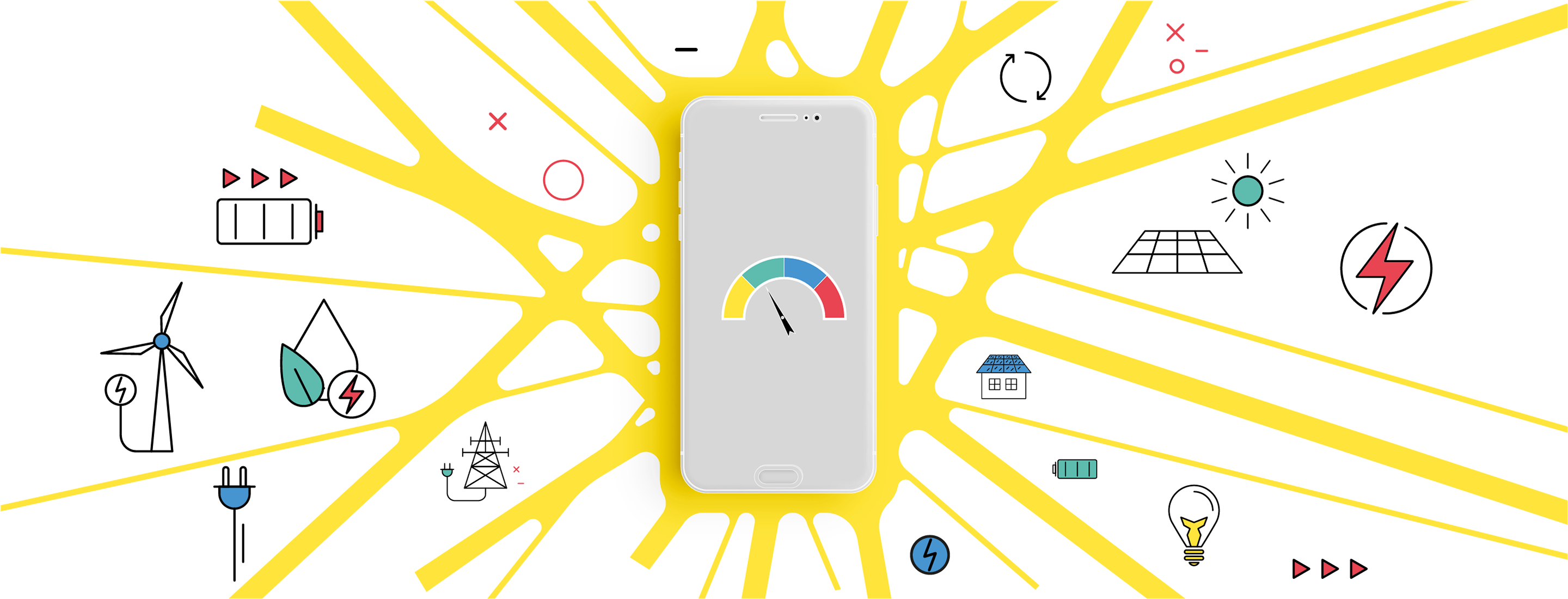 Mobile phone showing app rating scale and stats