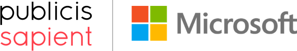 Publicis Sapient and Microsoft Logos