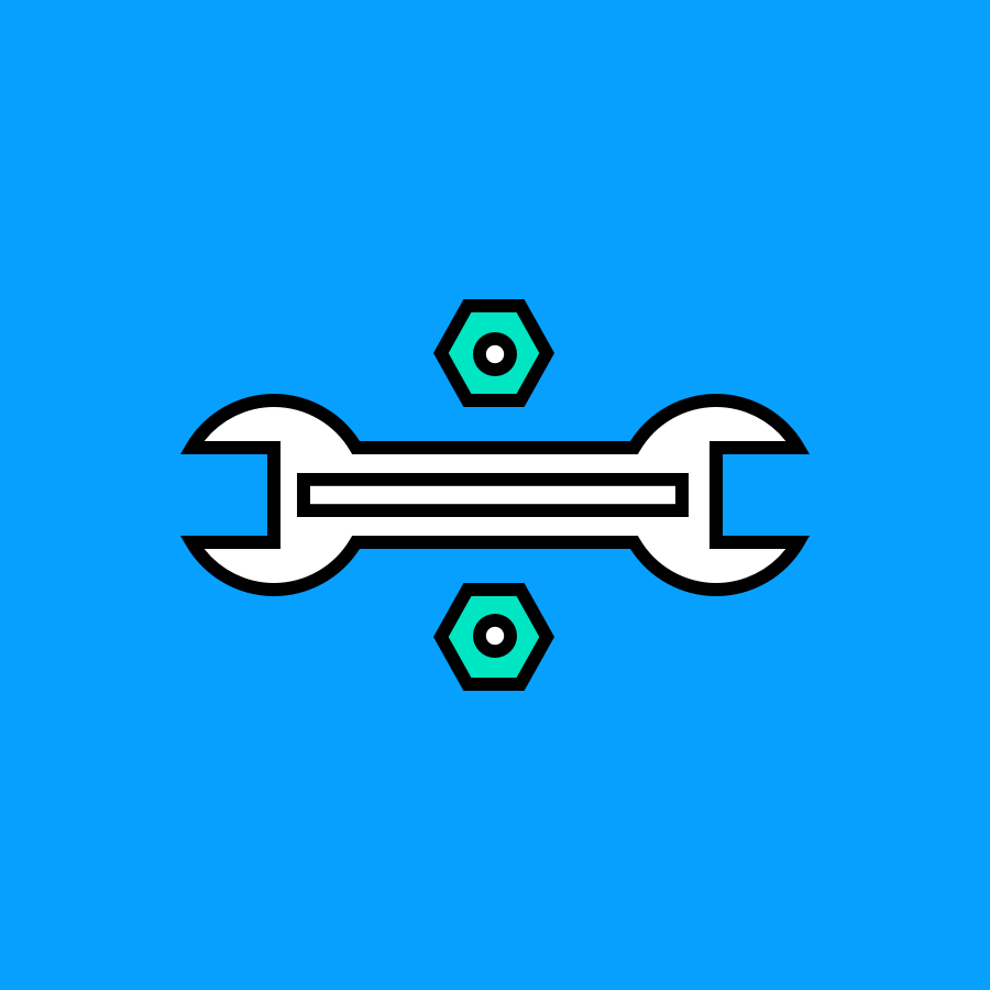 wrench and lug nuts