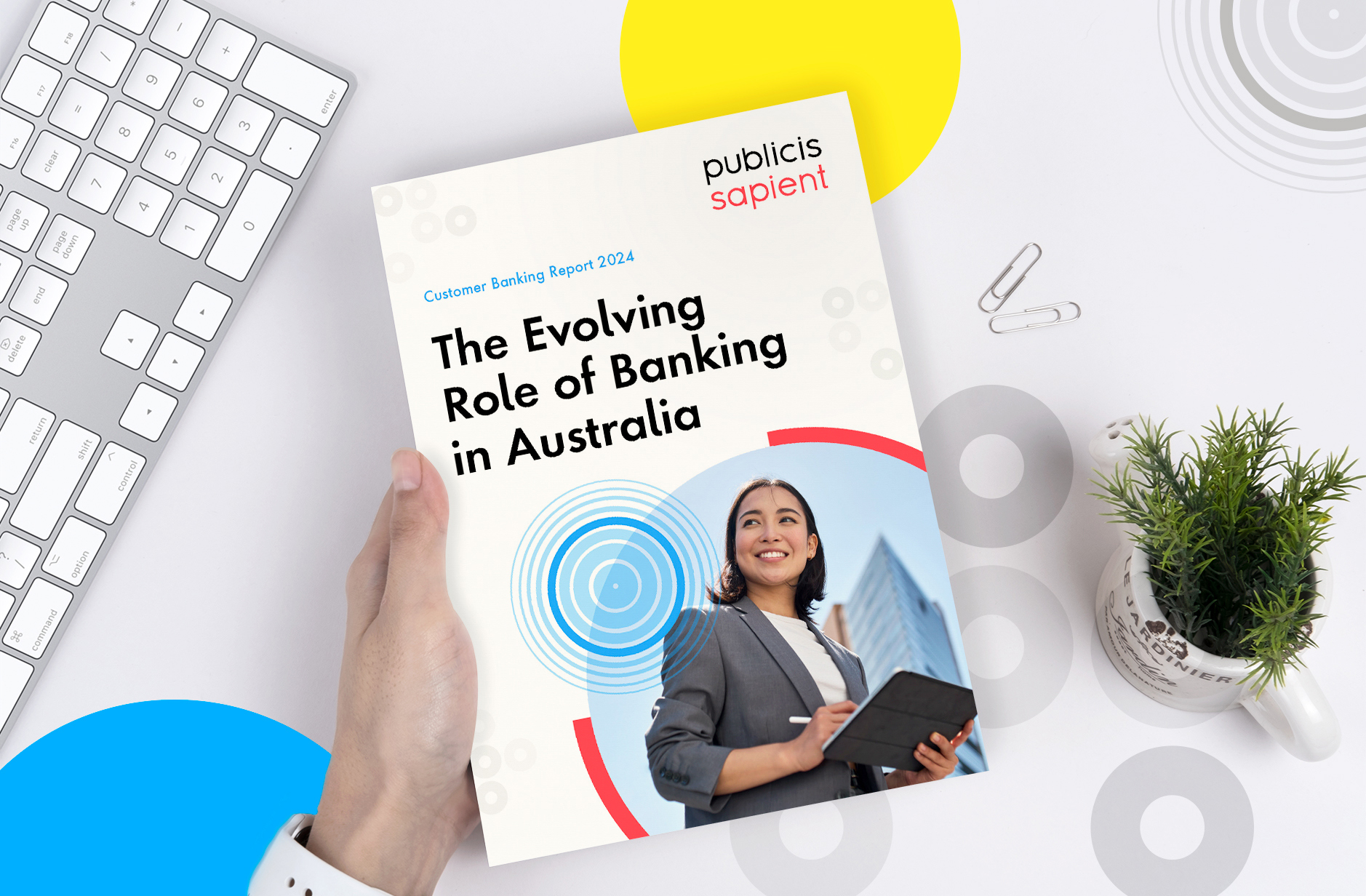 Mockup of the Customer Banking Report 2024
