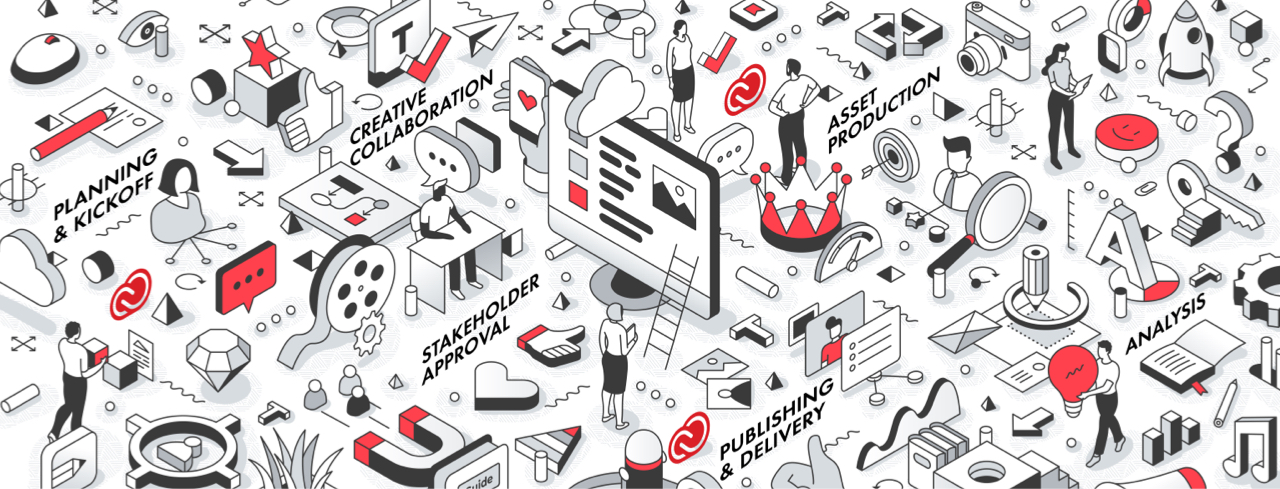Illustration of content supply chain components