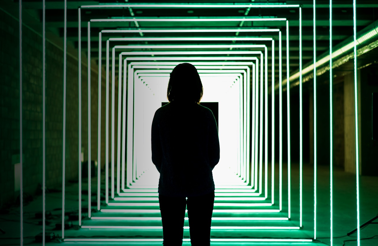 Woman at a data farm