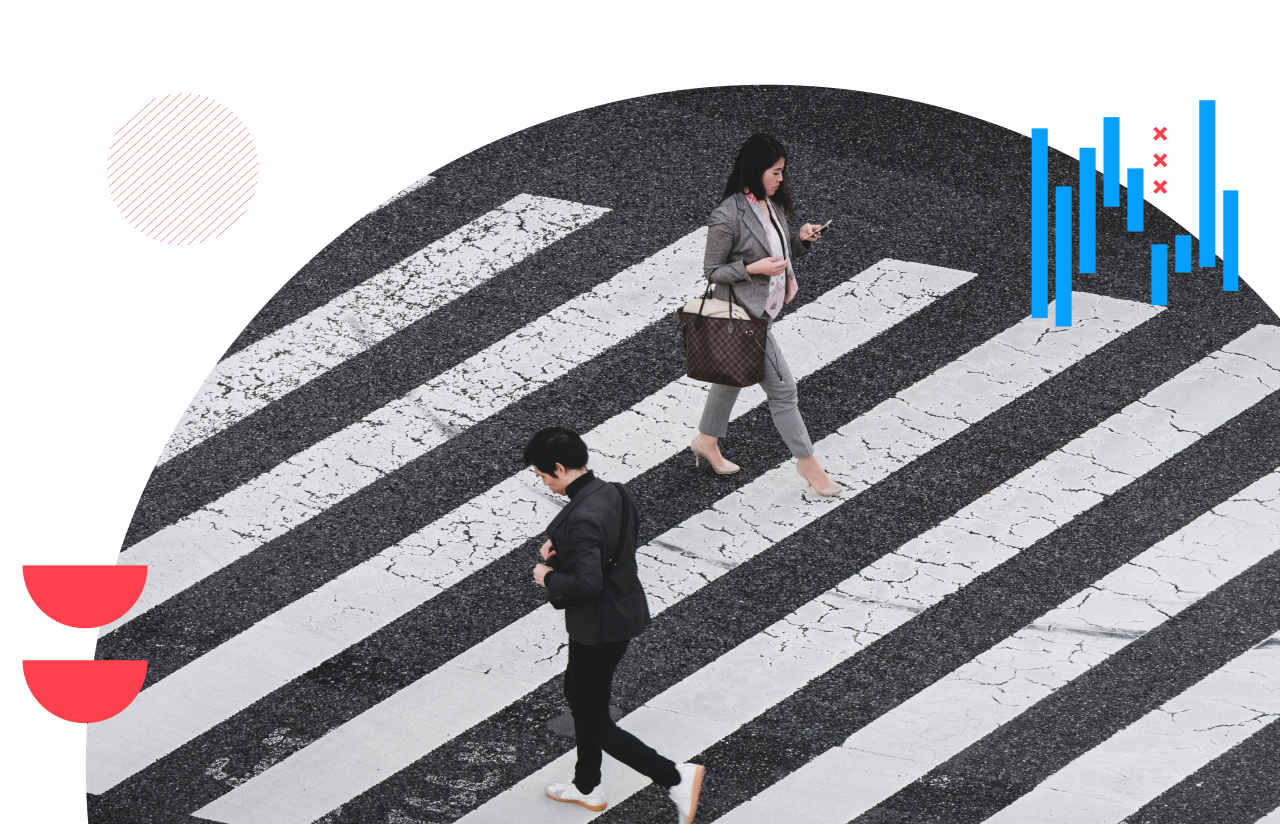People walking across a zebra crossing