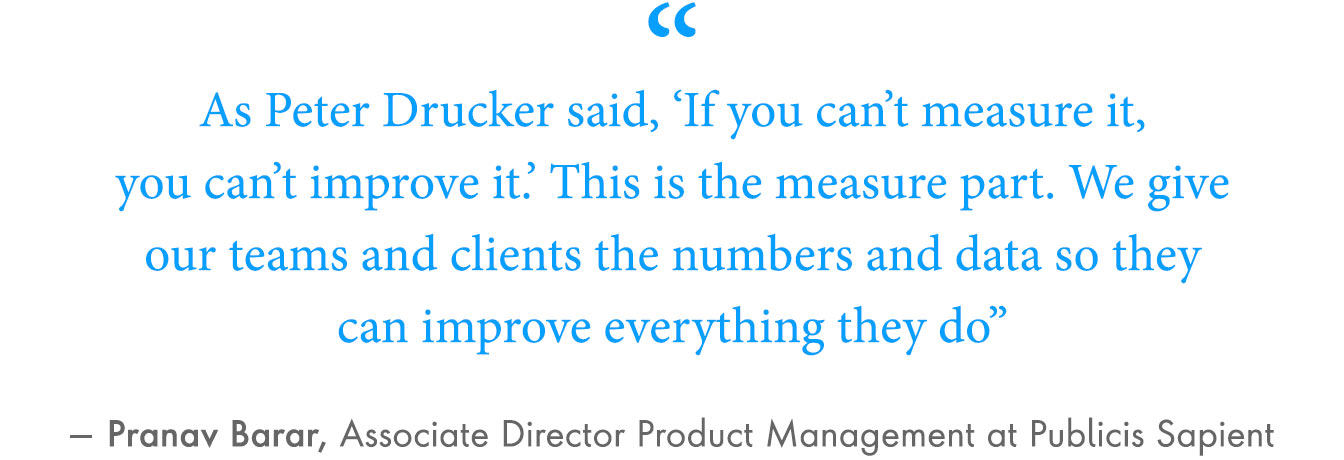 “As Peter Drucker said, ‘If you can’t measure it, you can’t improve it.’ This is the measure part. We give our teams and clients the numbers and data so they can improve everything they do,” Mayrhofer said.