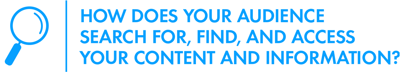 Title: How Does Your Audience Search for, Find and Access Your Content and Information