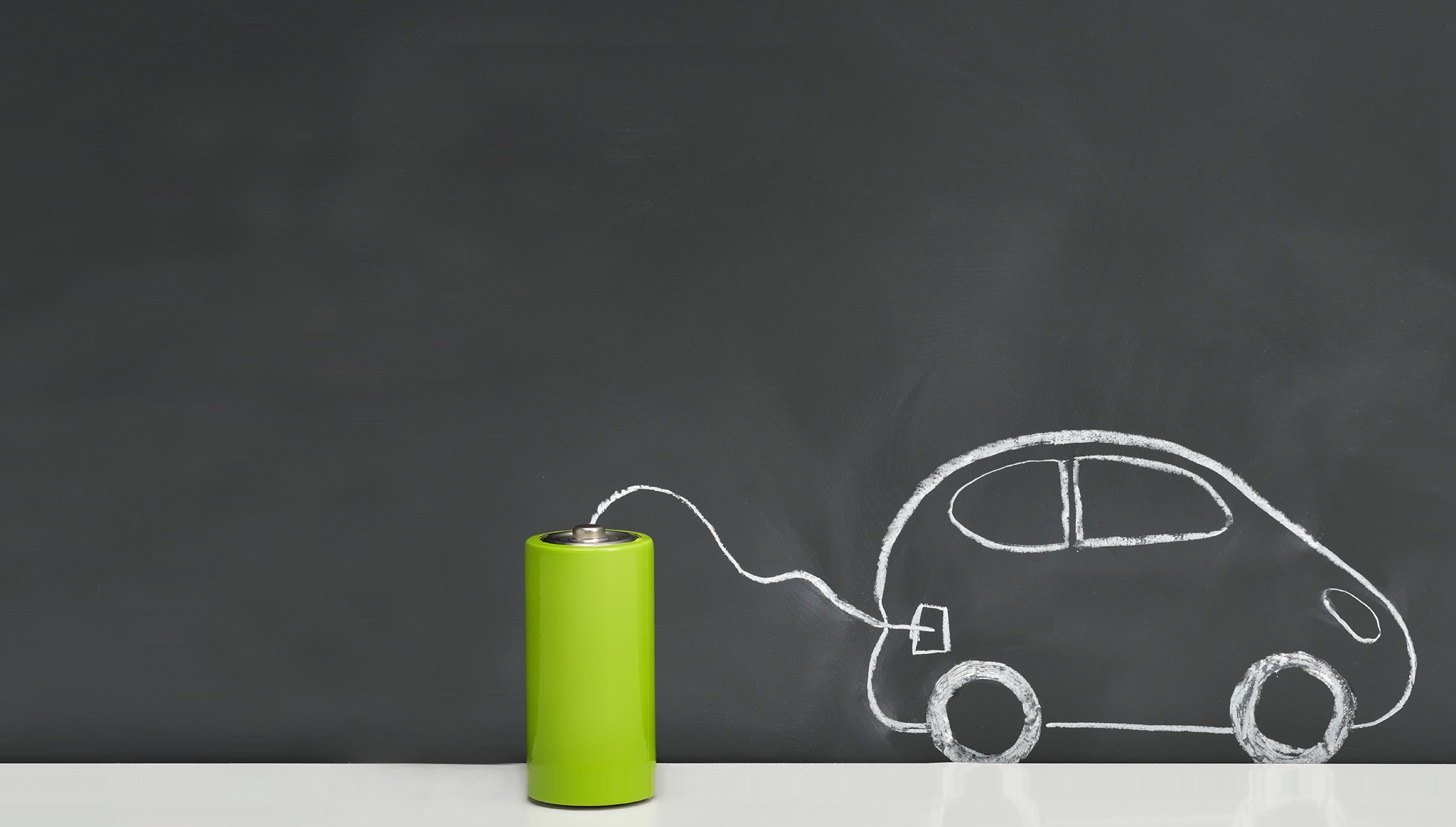 Drawing of an electric car charging