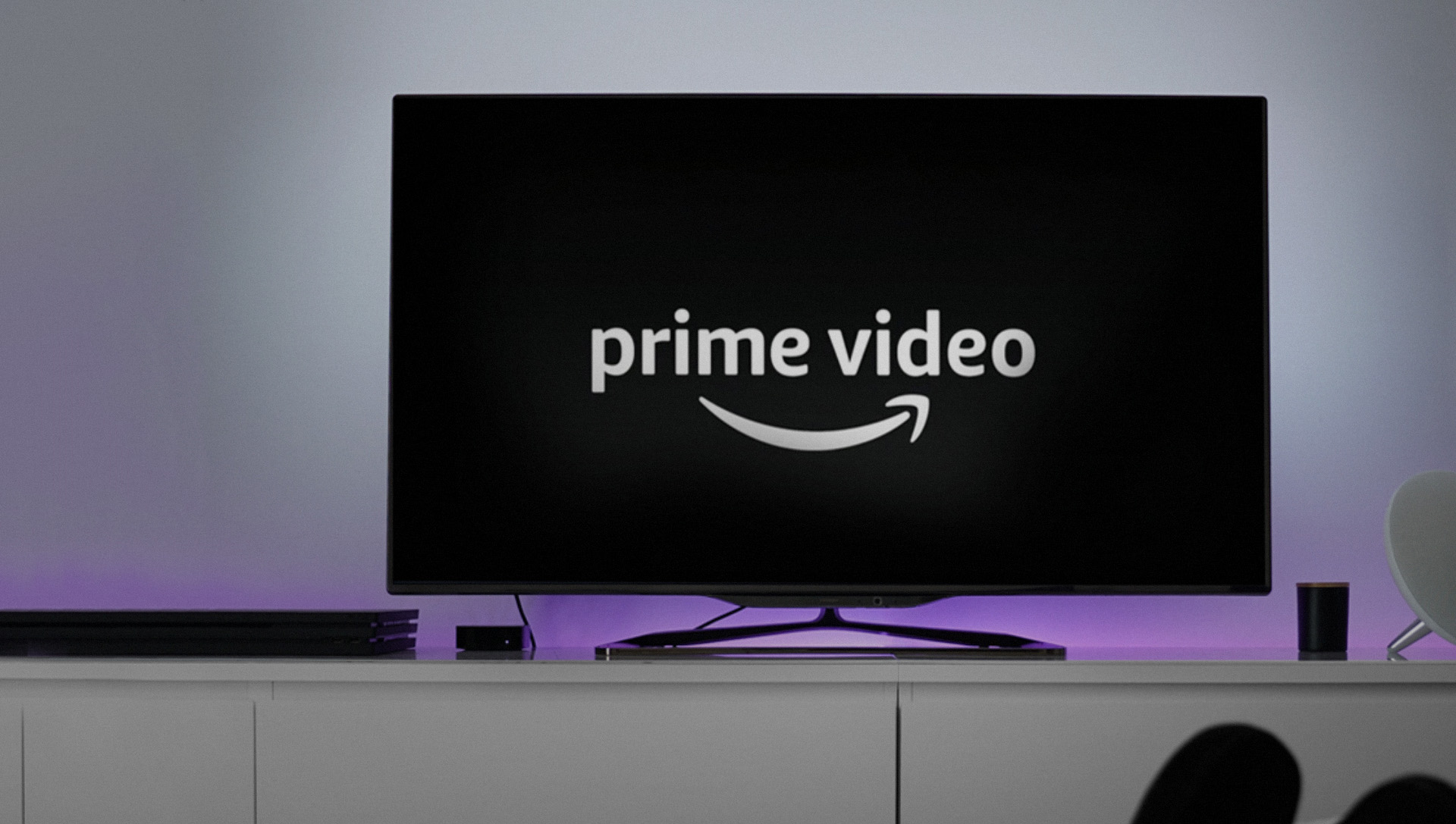 Prime video logo on a TV