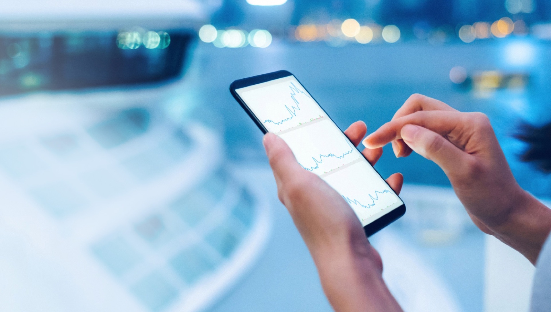 a banking app on a mobile phone
