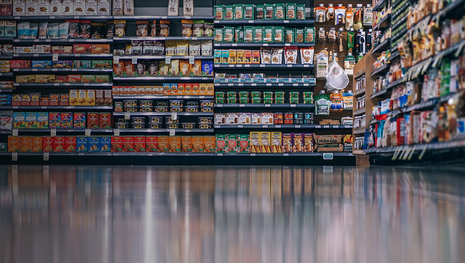 Store shelves Store shelves
