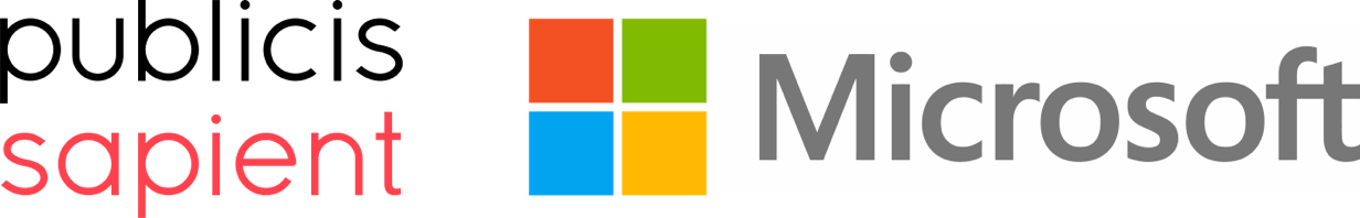 Publicis Sapient and Microsoft Logos