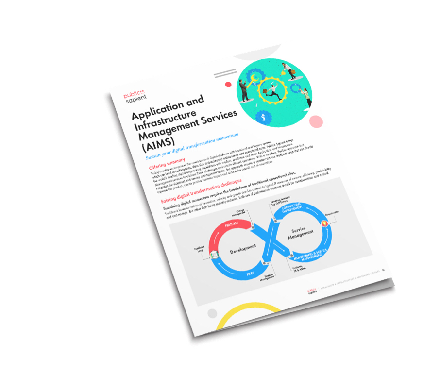 cover of the Application & Infrastructure Management Services offering brochure