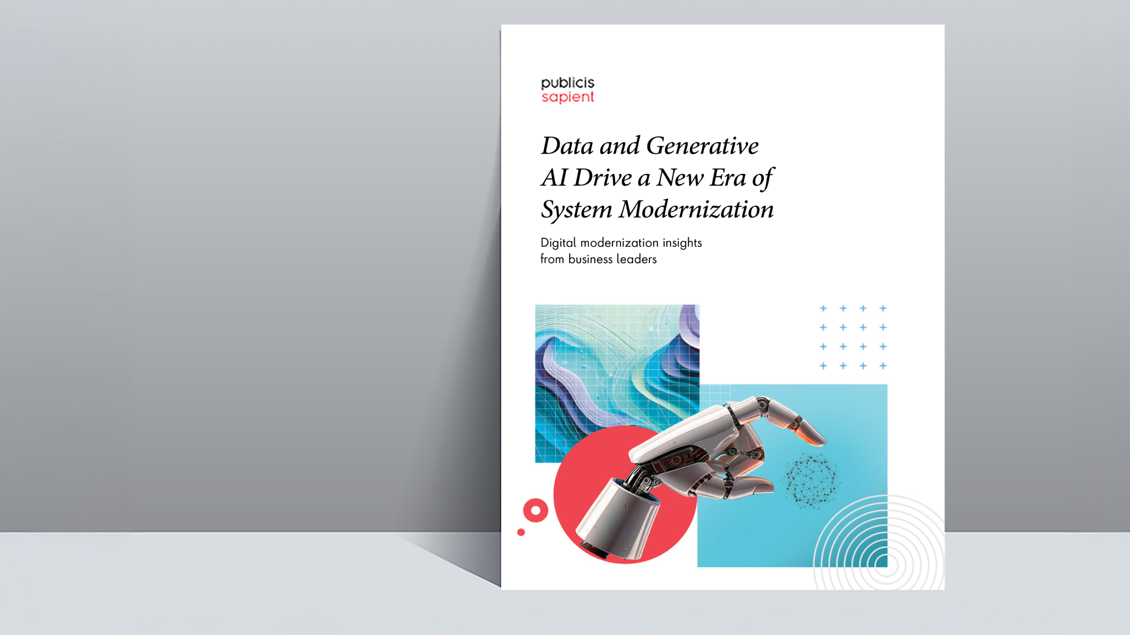 The front cover of our report: Data and Generative AI Drive a New Era of System Modernization