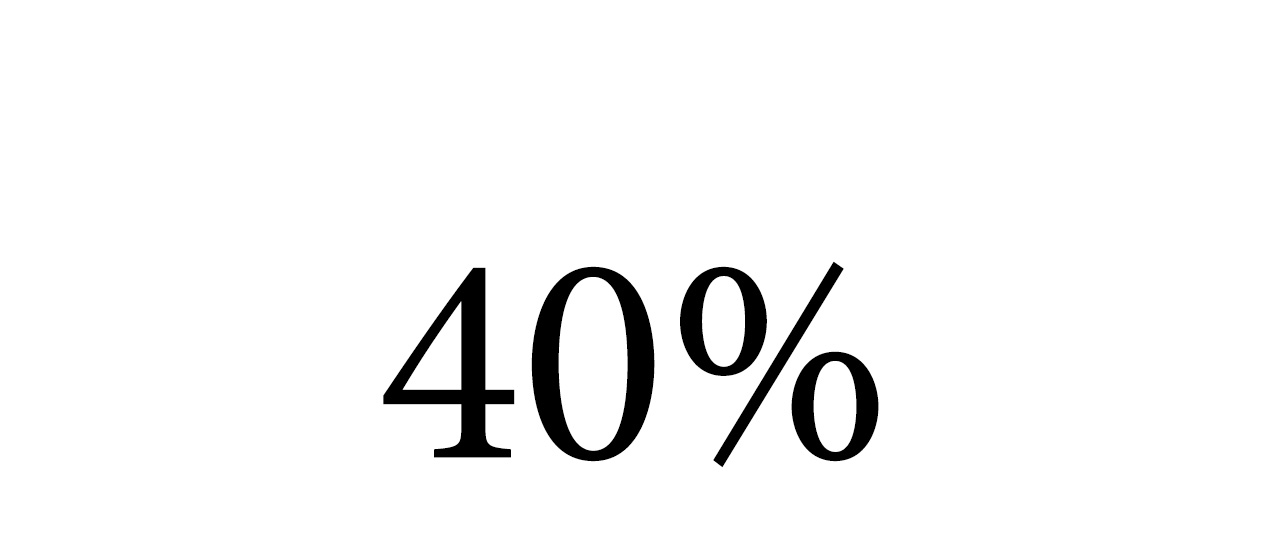 40%