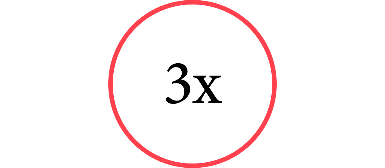 3 times