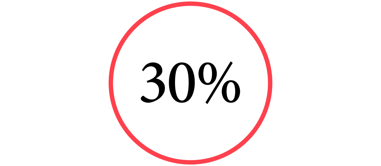 Thirty percent