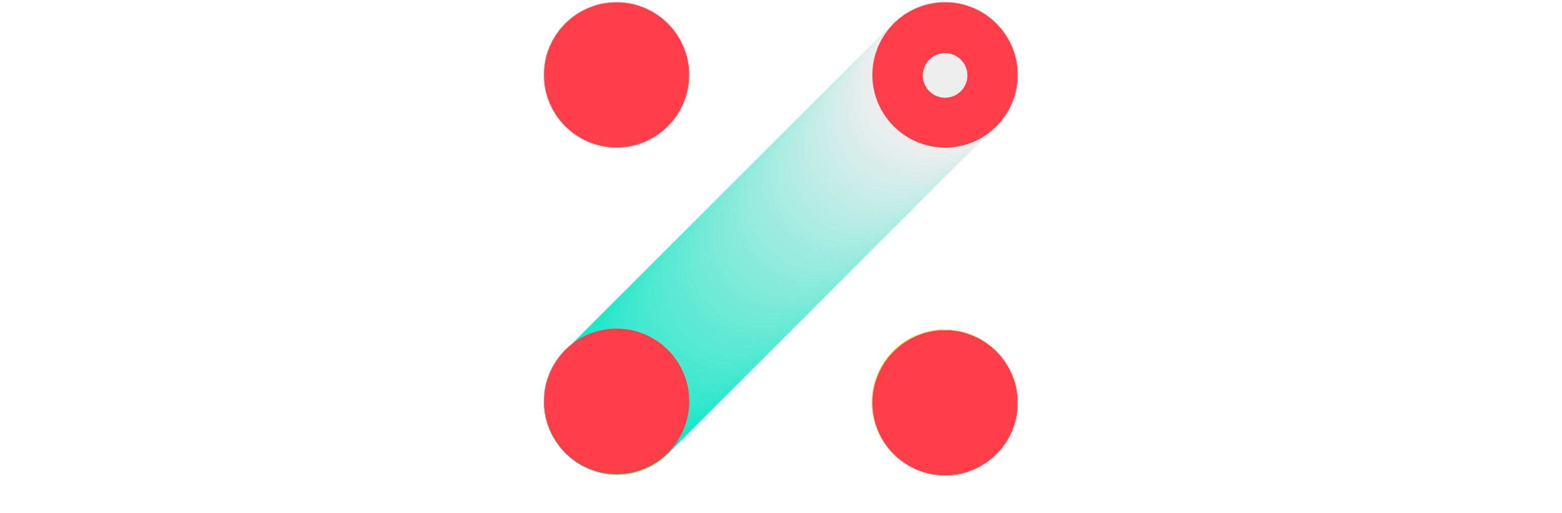 red circles with green blurred line