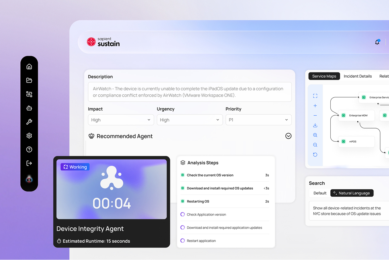 Modernize IT operations with Sapient Sustain